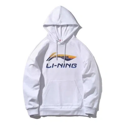 Li-ning New York Fashion Week Classic Logo Printing Couple Style Hoodie 'white'