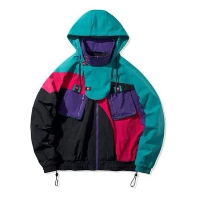 Li-ning Paris Fashion Week 2020 Series Functional Loose Jacket Couple Style 'purple Red' In Green