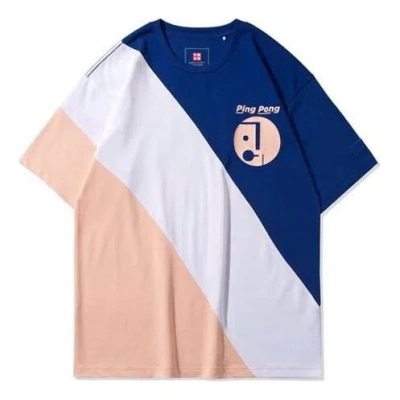 Li-ning Paris Fashion Week Ss20 Series Colorblock Short Sleeve 'navy Blue White Pink'