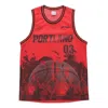 Li-ning Portland Custom Basketball Jersey 'red Grey'