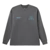 Li-ning Power And Nature Graphic Sweatshirt 'shadow Grey' In Gray