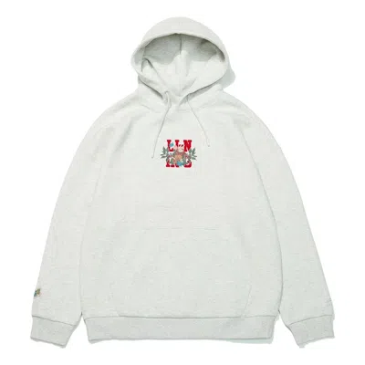 Li-ning Rijindoujin Cartoon Graphic Hoodie 'light Grey' In Gray