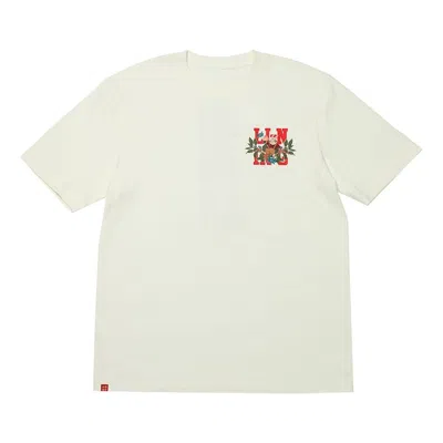 Li-ning Rijindoujin Cartoon Graphic T-shirt 'beige' In White
