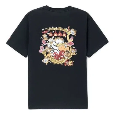 Li-ning Rijindoujin Cartoon Graphic T-shirt 'black' In Blue
