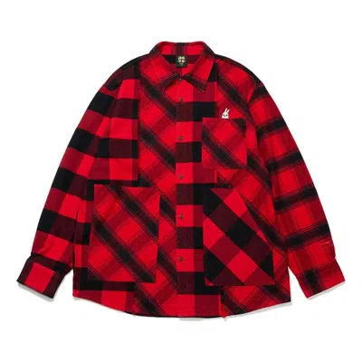 Li-ning Rijindoujin Leisure Plaid Shirt 'red'