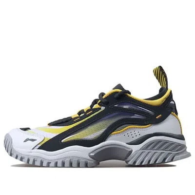 Li-ning Running Shoes White/black/yellow In Blue