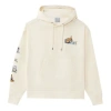 Li-ning Skateboard Series Funny Pattern Printing Loose Pullover Hoodie 'creamy White' In Neutral