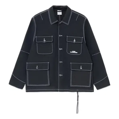 Li-ning Skateboard Series Multiple Pockets Loose Jacket 'black'