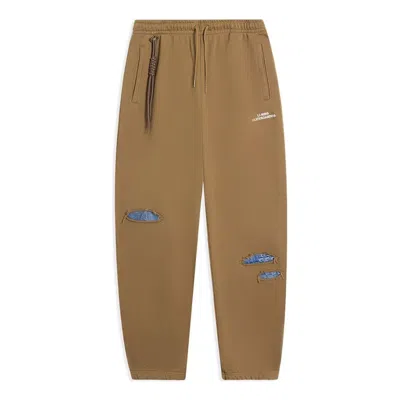 Li-ning Skateboarding Graphic Sweatpants 'khaki' In Brown