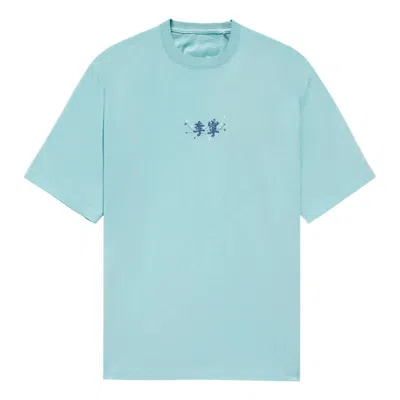 Li-ning Small Logo T-shirt 'blue' In Black