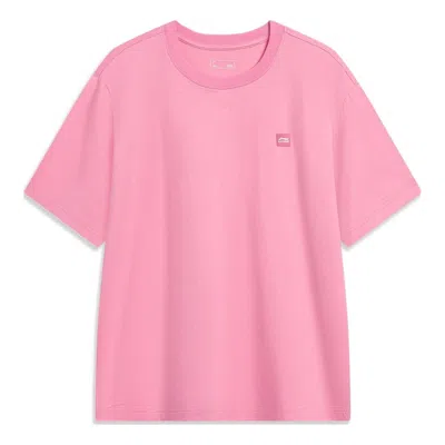 Li-ning Small Logo T-shirt 'pink'