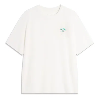 Li-ning Small Logo T-shirt 'white' In Neutral