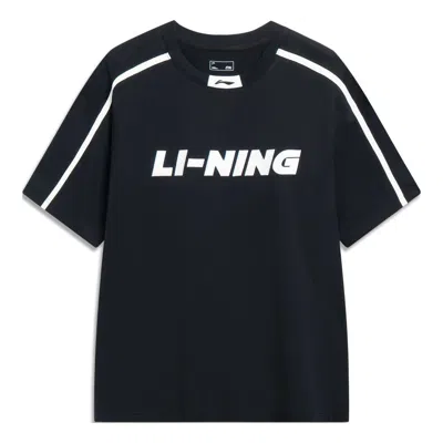 Li-ning Sports Fashion Graphic T-shirt 'black White'