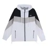 Li-ning Sports Fashion Series Colorblock Hooded Drawstring Loose Jacket 'white'