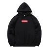 Li-ning Sports Fashion Series Fleece Lined Stay Warm Loose Hoodie 'black Red'