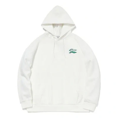 Li-ning Sports Fashion Series Loose Pullover Hoodie 'white'