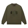 Li-ning Sports Living Series Cf Embroidered Pattern Loose Pullover 'olive Green'