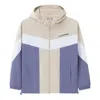 Li-ning Sports Living Series Colorblock Zipper Hooded Jacket 'beige White Blue'