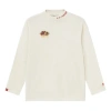 Li-ning Sports Stylish Series Round Neck Loose Pullover 'white' In Neutral