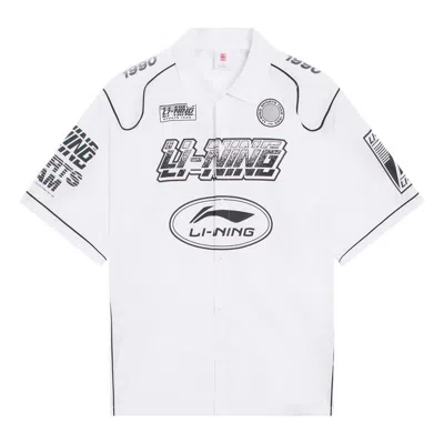 Li-ning Sports Team Graphic Shirts 'white'