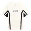 Li-ning Sports Team Multi Logo T-shirt 'beige' In Neutral