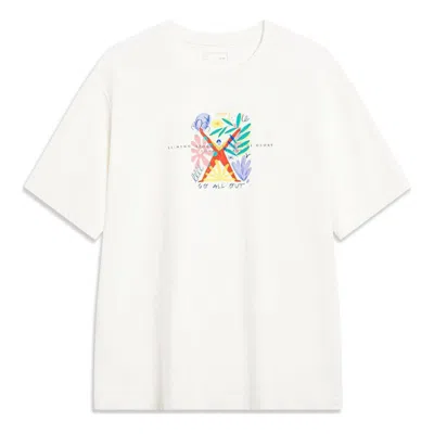 Li-ning Sportswear Classic Graphic Tee 'white Multi'