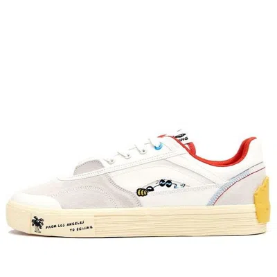 Li-ning Steven Harrington X Ollie Skate Shoes 'white Grey Red' In Neutral