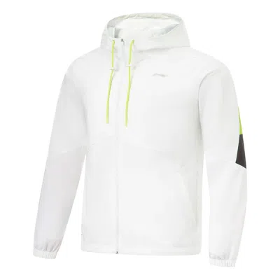 Li-ning Training Series Hooded Jacket 'white Black'