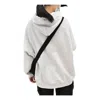 Li-ning Vital Series Logo Embroidered Loose Hoodie 'grey' In White