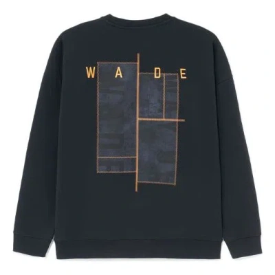 Li-ning Wade Series Alphabet Embroidered Round Neck Pullover 'black'