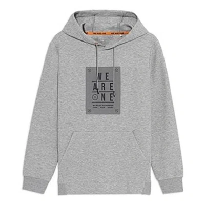 Li-ning Wade Series Alphabet Printing Pullover Hoodie 'grey' In Gray