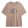 Li-ning Wave Graphic T-shirt 'brown' In Neutral