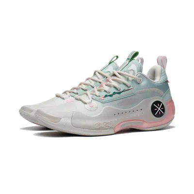 Pre-owned Li-ning Way Of Wade 10 ‘val Entine's Day' Men's Basketball Shoe Abas083-2 In White Gray