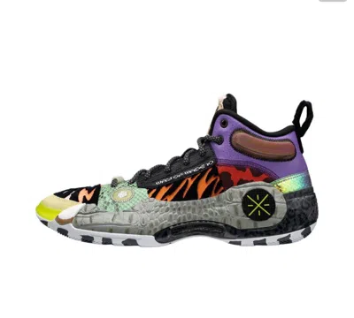 Pre-owned Li-ning Way Of Wade 10 'zoo' Basketball Shoes Abas075-3 In Multicolor