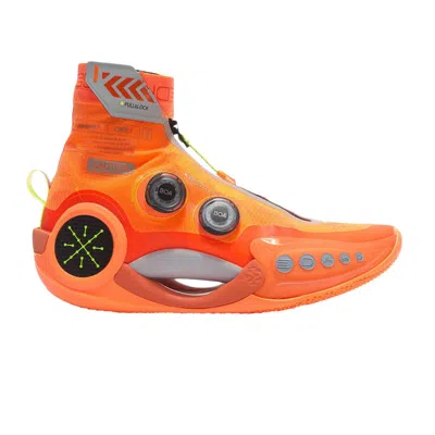 Pre-owned Li-ning Way Of Wade 9 Infinity 'caution' In Orange