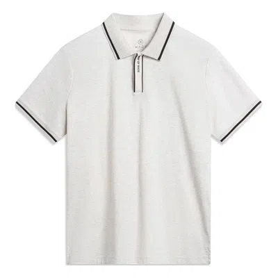 Li-ning Way Of Wade Graphic Polo Shirt 'light Grey' In White