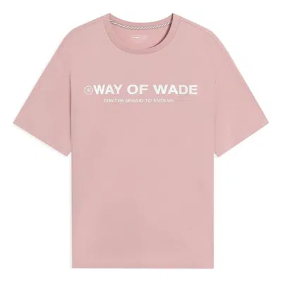 Li-ning Way Of Wade Graphic T-shirt 'pink'