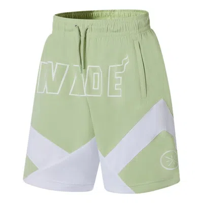 Li-ning Way Of Wade Logo Basketball Shorts 'light Green White' In Multi