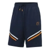 Li-ning Way Of Wade Logo Basketball Shorts 'navy Yellow' In Blue