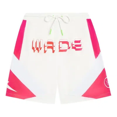 Li-ning Way Of Wade Logo Basketball Shorts 'white Pink'