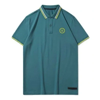 Li-ning Way Of Wade Logo Polo Shirt 'green Teal'