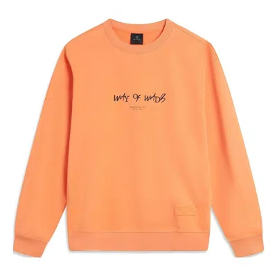 Li-ning Way Of Wade Logo Sweatshirt 'orange'