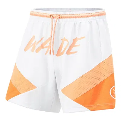 Li-ning Way Of Wade Loose Fit Basketball Shorts 'white Orange'