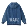 Li-ning Way Of Wade Loose Fit Denim Hooded Jacket 'denim Blue'