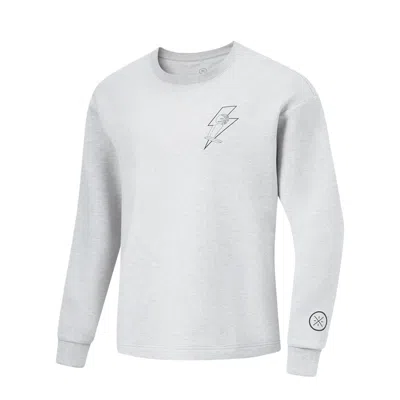 Li-ning Way Of Wade Love & Passion Sweatshirt 'grey' In White