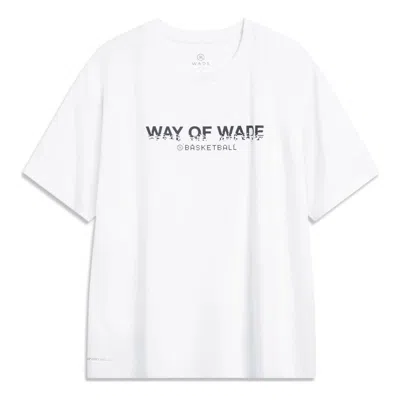 Li-ning Way Of Wade Short Sleeve T-shirt 'white'