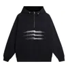 Li-ning Way Of Wade Thunder Graphic Half Zip Hooded Jacket 'black'