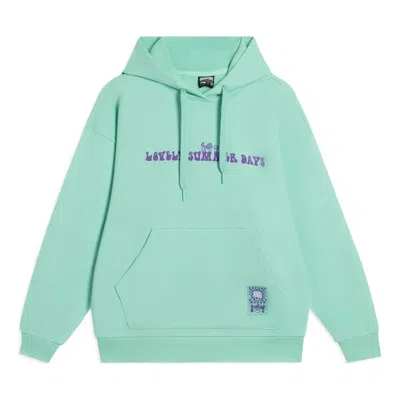 Li-ning (wmns)  Badfive Graphic Hoodie 'mint Green' In Blue