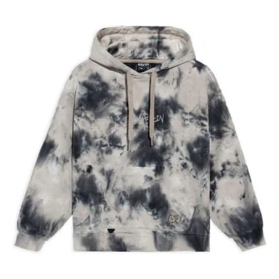 Li-ning (wmns)  Badfive Sports Basketball Series Tie Dye Full Print Loose Hoodie 'black Grey' In Multi