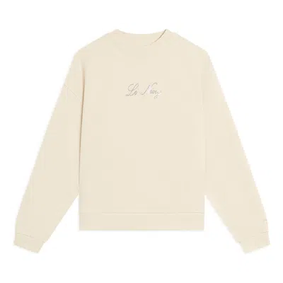 Li-ning (wmns)  Casual Lifestyle Pullover 'cream White' In Yellow